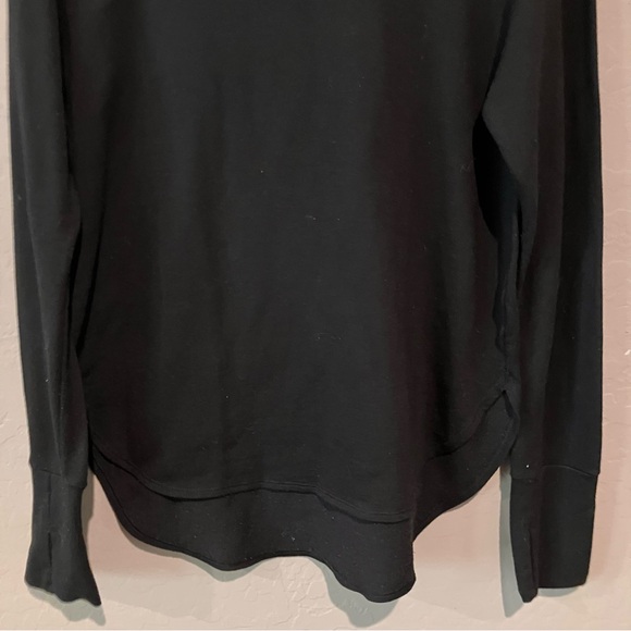 Athletic Works Black Modal Blend Women's Lightweight Sweatshirt Hoodie Size M - Picture 3 of 12